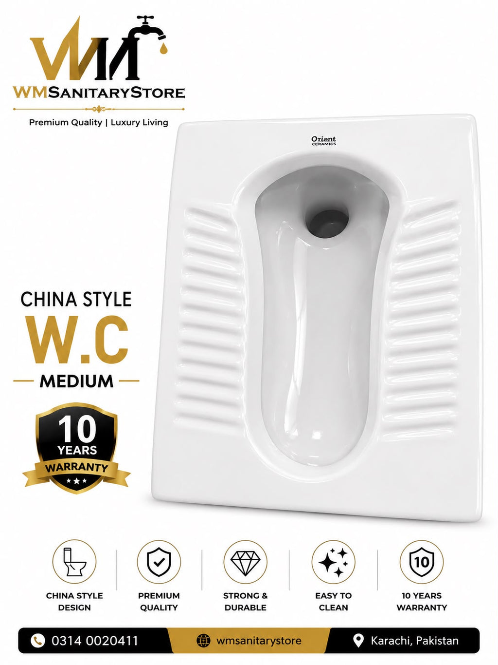 W.C Medium China Style