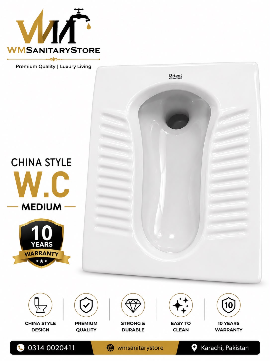 W.C Medium China Style
