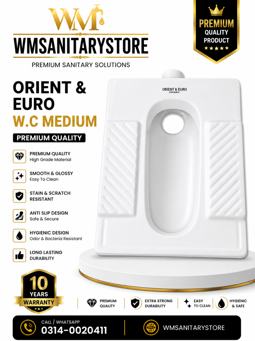 W. C regular standard size