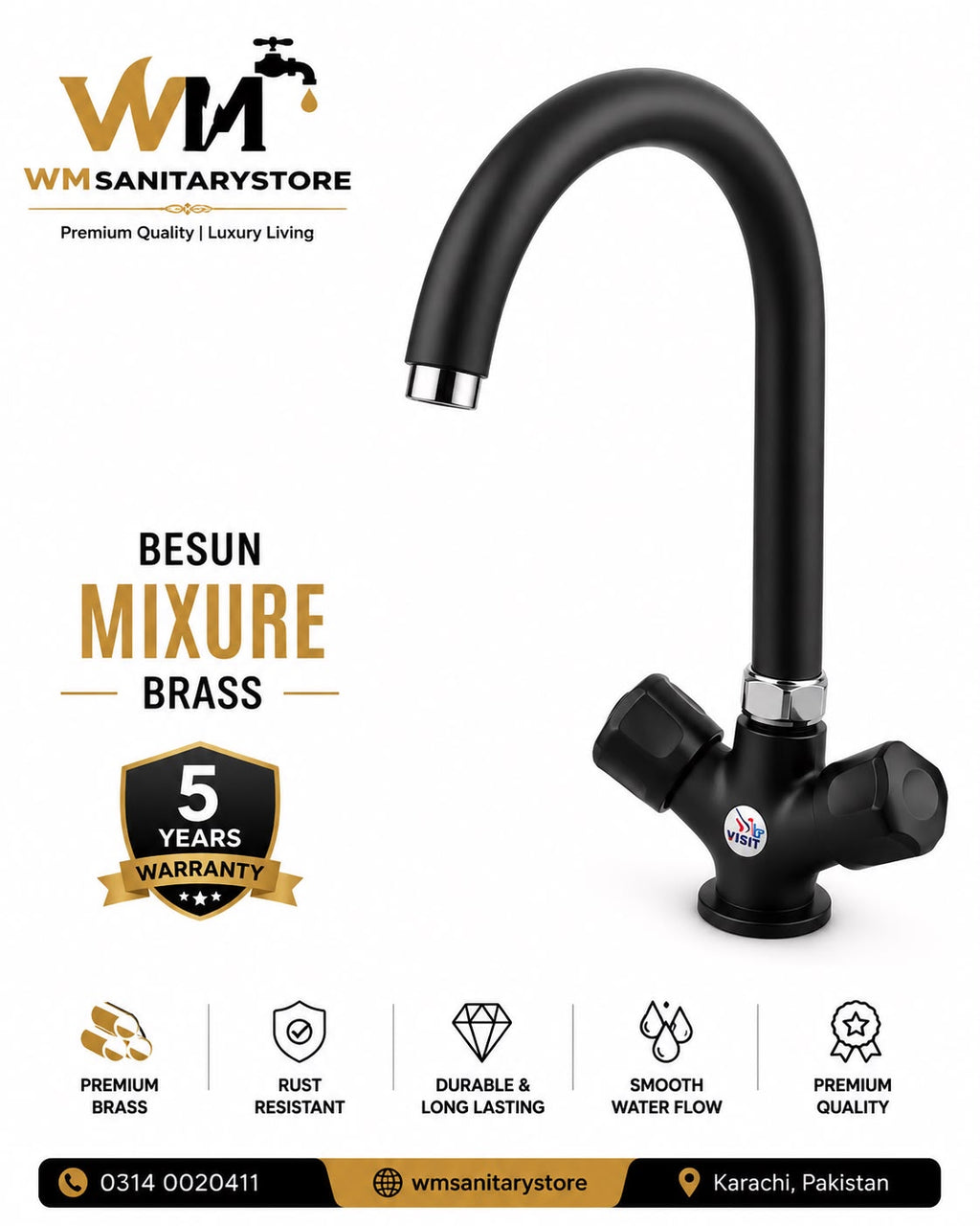 Besun Mixture Brass Long nack
